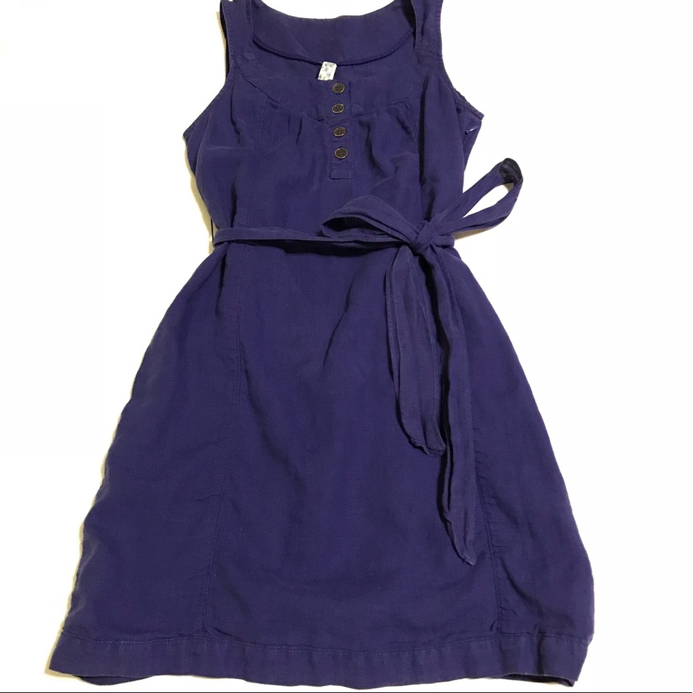 Anthropologie Maeve Sleeveless Linen Dress